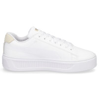 Puma Damen Plateau Sneaker Smash Platform V3 wei&szlig;
