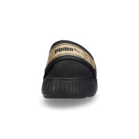 Puma Damen Pantolette Karmen Slide schwarz gold
