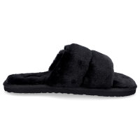 Puma Damen Hausschuh Fluff Solo schwarz pl&uuml;sch