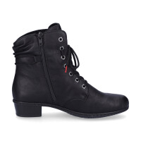 Rieker Damen Schn&uuml;rstiefelette schwarz