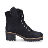 Rieker Damen Schn&uuml;rstiefelette schwarz