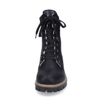 Rieker Damen Schn&uuml;rstiefelette schwarz