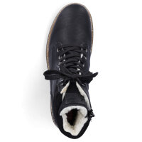 Rieker Damen Schn&uuml;rstiefelette schwarz
