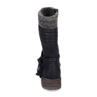 Rieker Damen Halbschaft Stiefel schwarz