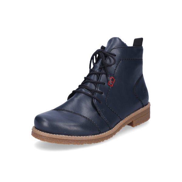 Rieker Damen Schn&uuml;rstiefelette blau