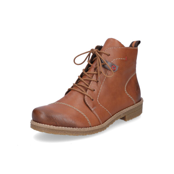 Rieker Damen Schn&uuml;rstiefelette braun