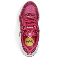 Buffalo Damen Chunky Sneaker Binary Glitter pink