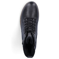 Remonte Damen Leder Schn&uuml;rboot schwarz