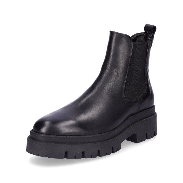 Tamaris Damen Leder Chelsea Boot schwarz